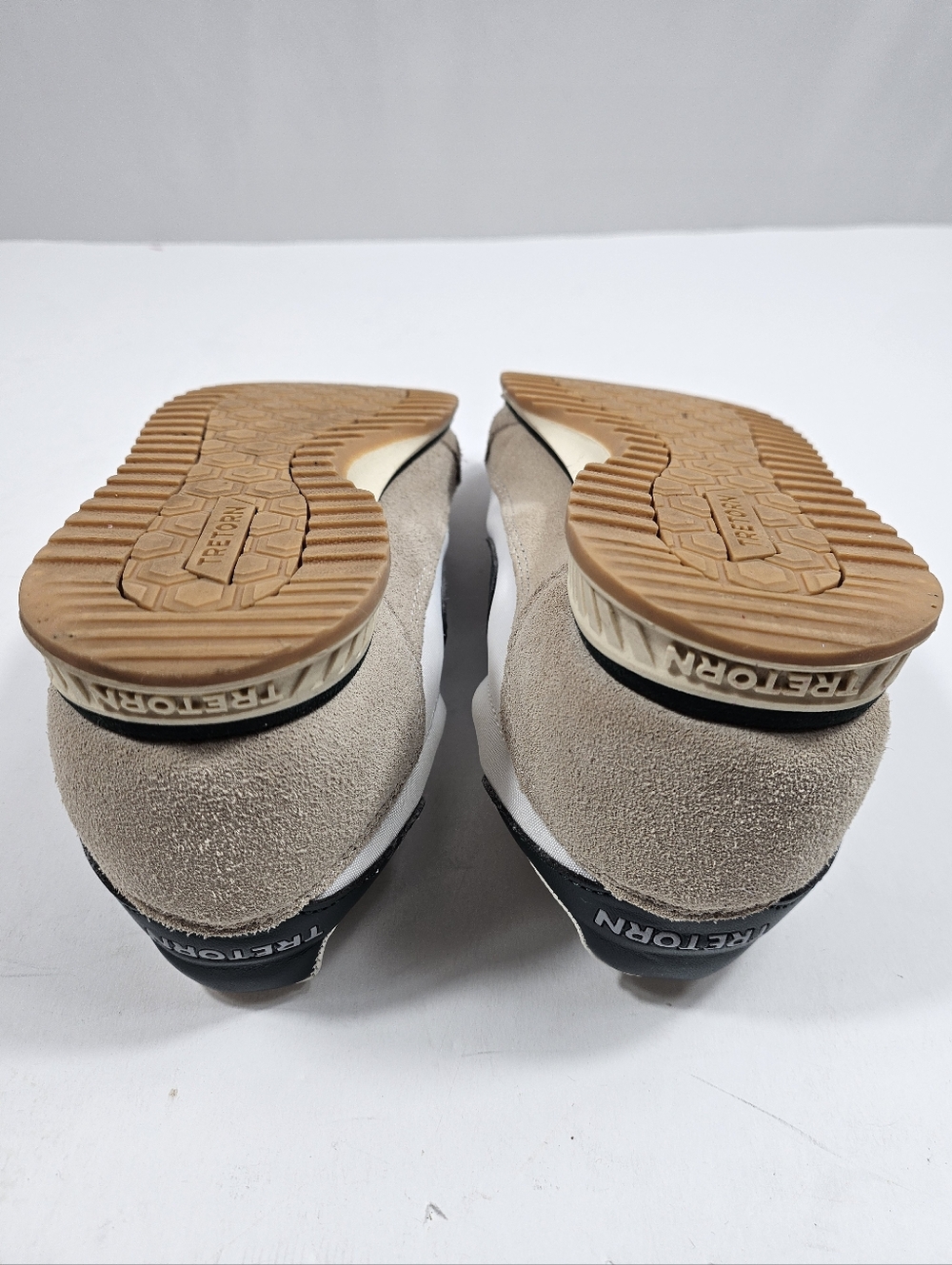Tretorn Rawlins 2.0 Suede & Textile White  Beige Green Lace Up Retro Sneaker - Picture 13 of 16
